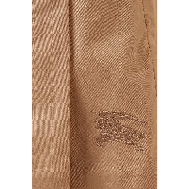 Burberry - EKD Pleated Skirt in Cotton Twill