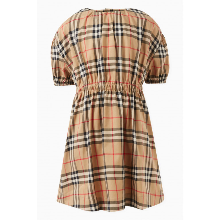 Burberry - Check-pattern Dress in Cotton