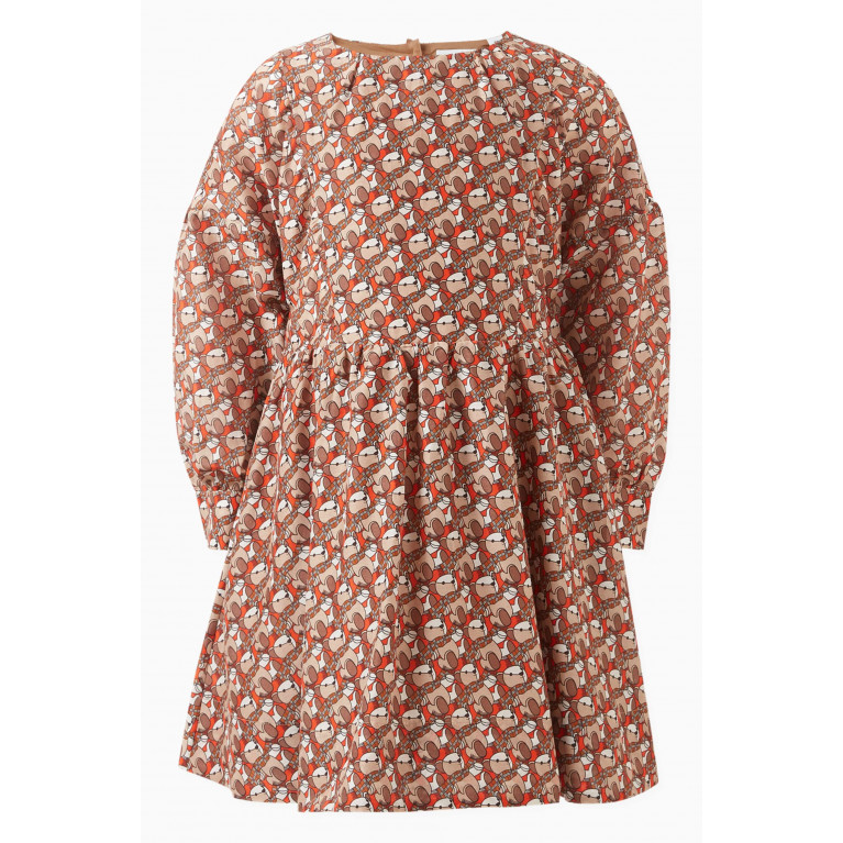 Burberry - Thomas Bear-print Dress in Cotton-blend