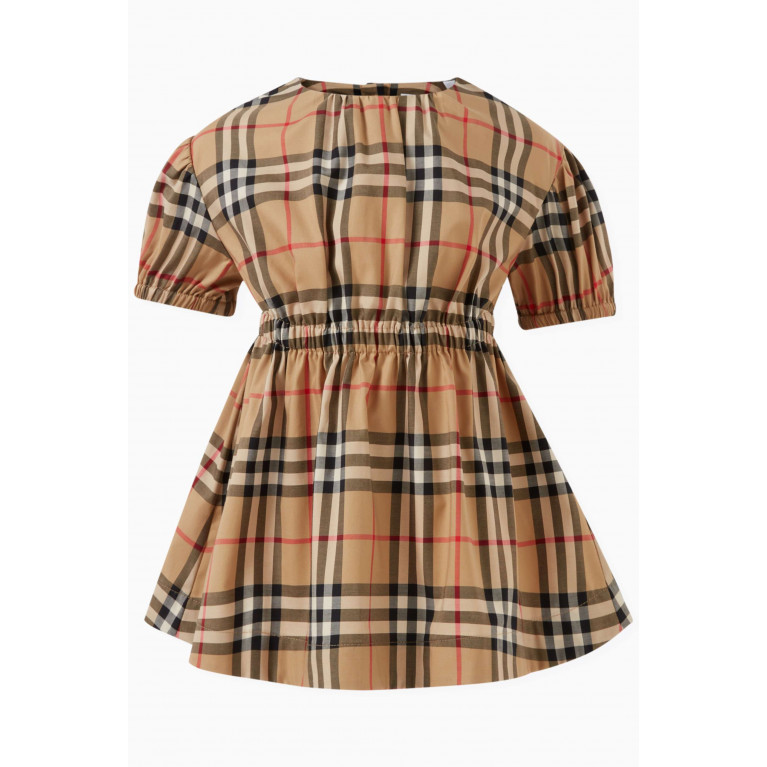 Burberry - Check-print Dress in Cotton