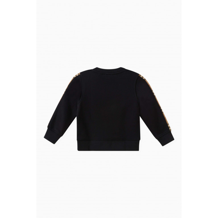 Burberry - Check-print Sweatshirt in Cotton
