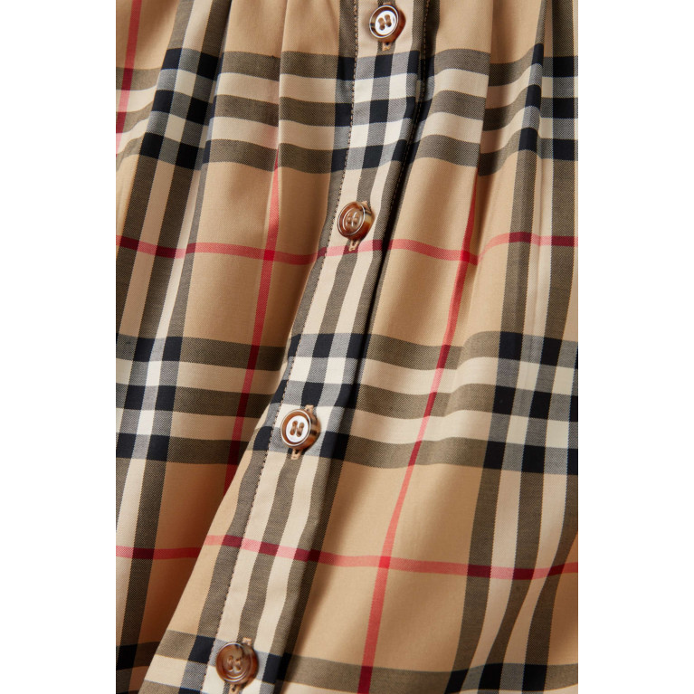 Burberry - Check-print Top in Cotton Twill