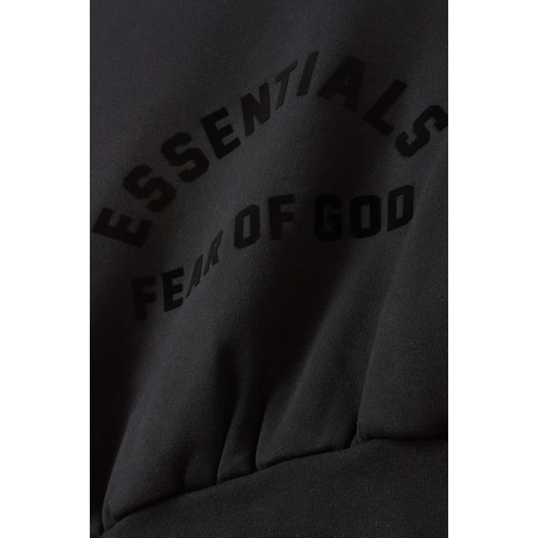 Fear of God Essentials - Flocked Logo Hoodie in Cotton-blend Fleece