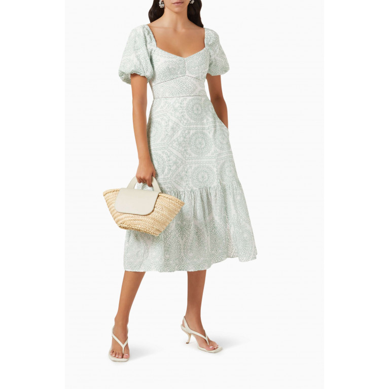 Minkpink - Phoebe Embroidered Midi Dress