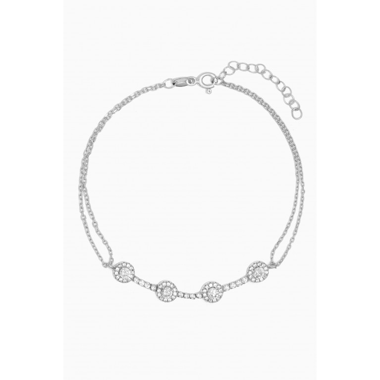 KHAILO SILVER - Crystal Tennis Bracelet in Sterling Silver