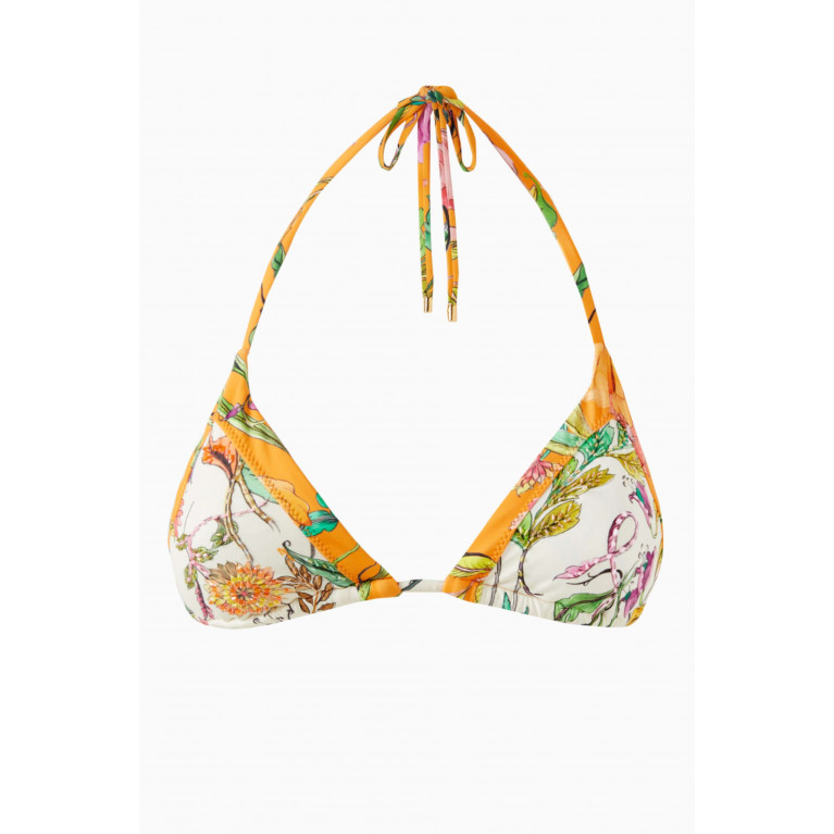 PQ Swim - Embroidered Mix Up Triangle Bikini Top