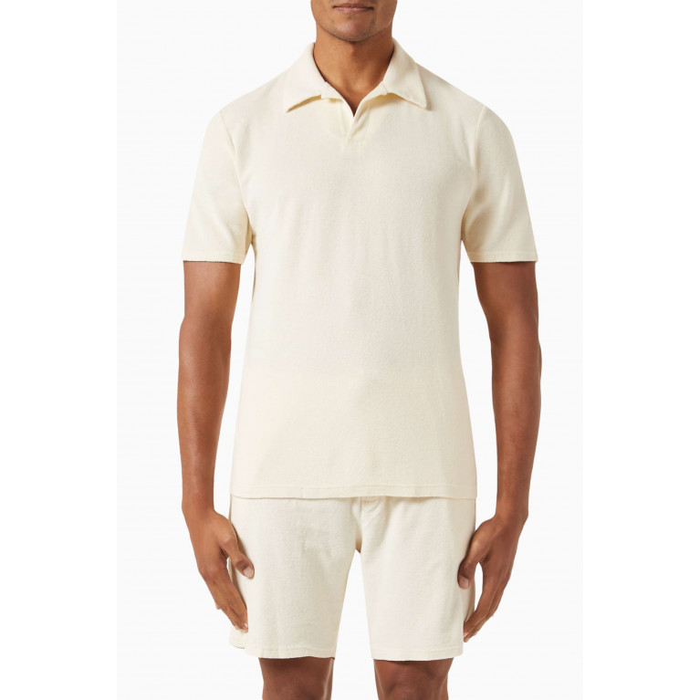 Frescobol Carioca - Faustino Polo Shirt in Cotton-blend Terry