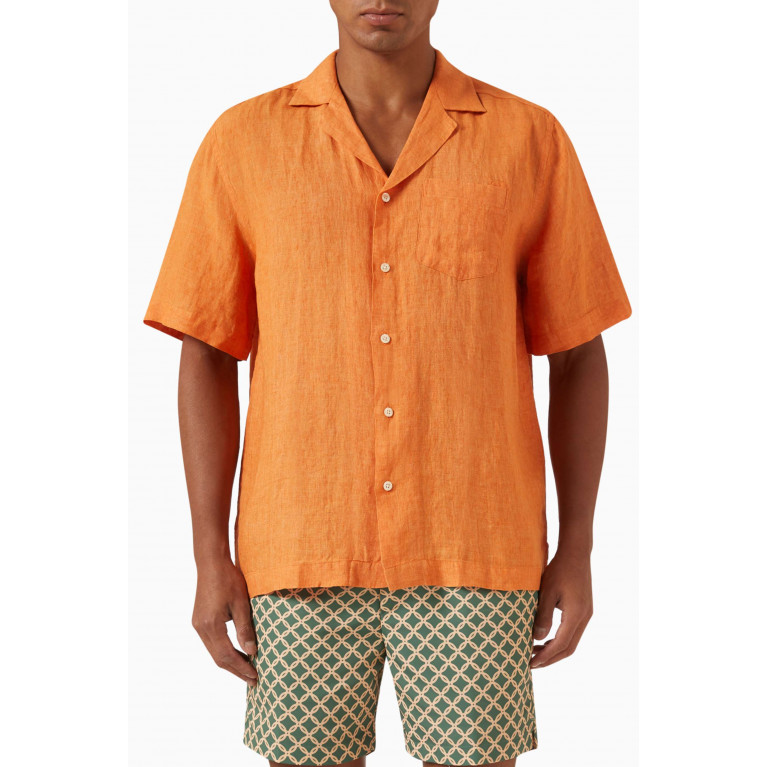 Frescobol Carioca - Angelo Camp Shirt in Linen