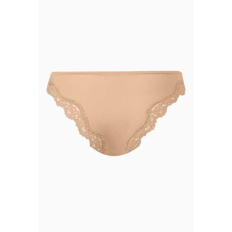 SKIMS - Fits Everybody Corded Lace Tanga Clay