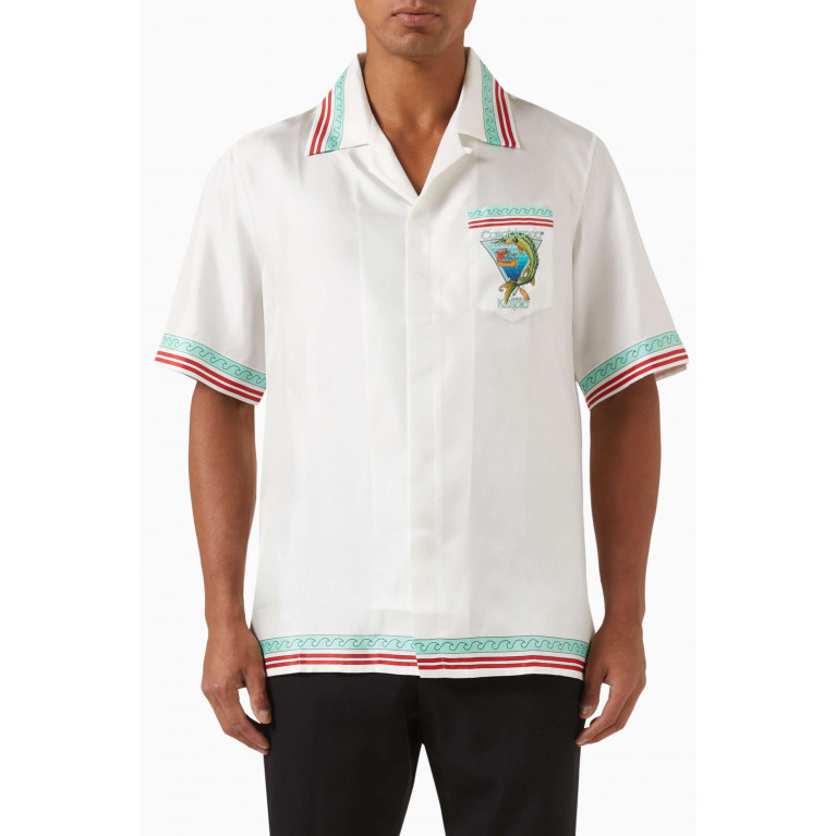 Casablanca - Kaspia Cuban Shirt in Silk