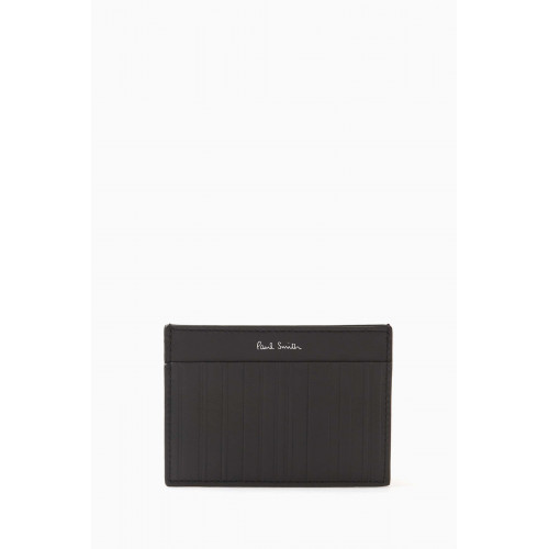 Paul Smith - Shadow Stripe Credit Card Holder in Leather