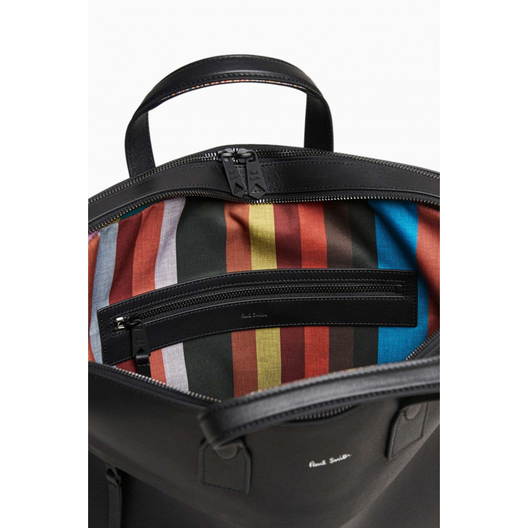 Paul Smith - Artist Stripe Briefcase in Smooth Leather