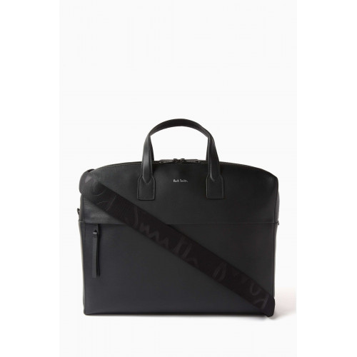 Paul Smith - Artist Stripe Briefcase in Smooth Leather