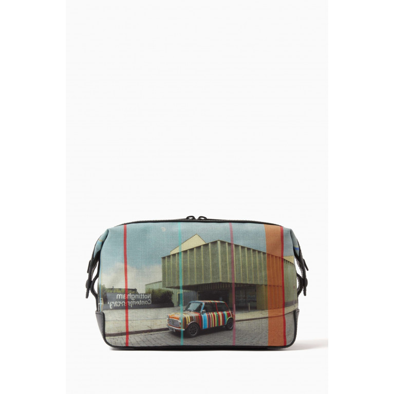 Paul Smith - 'Nottingham Mini' Wash Bag in Recycled Polyester