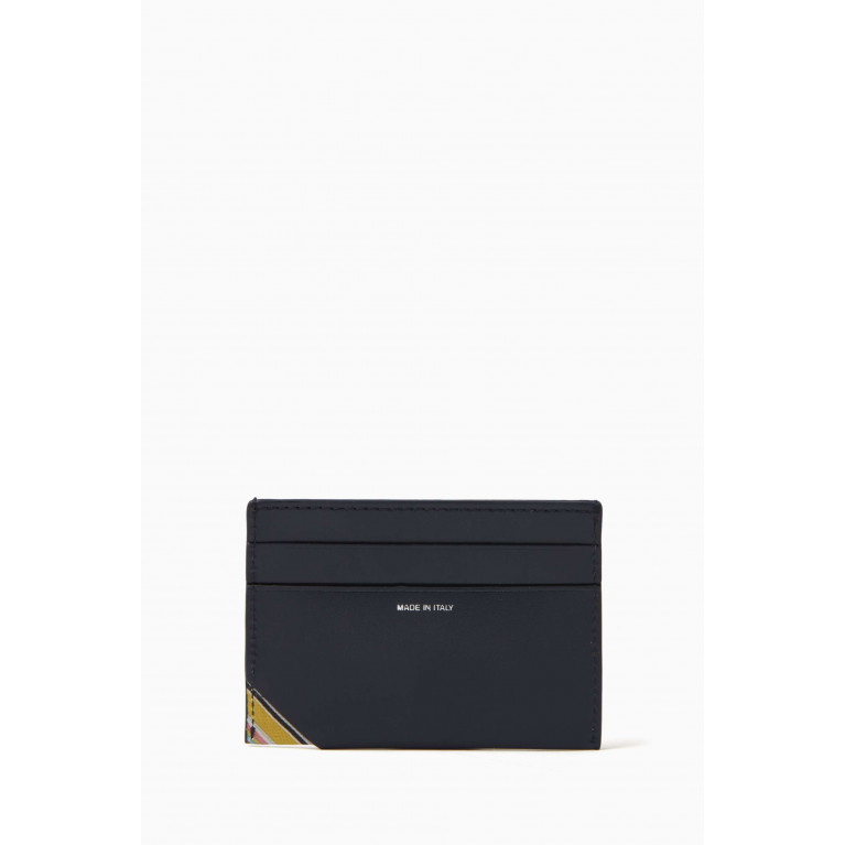Paul Smith - Striped Card Holder in Leather