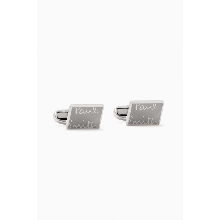 Paul Smith - Etched Logo Cufflinks in Metal