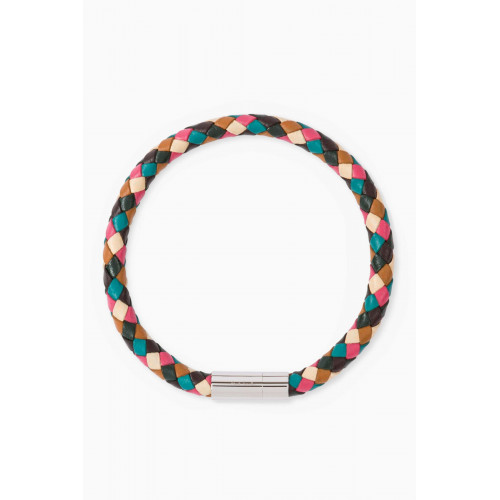 Paul Smith - Woven Bracelet in Leather Multicolour