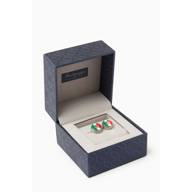 Montegrappa - Tricolore Cufflinks in Stainless Steel