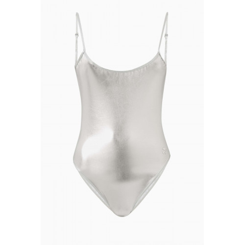 Leslie Amon - Bella One-piece Swimsuit in Metallic-nylon