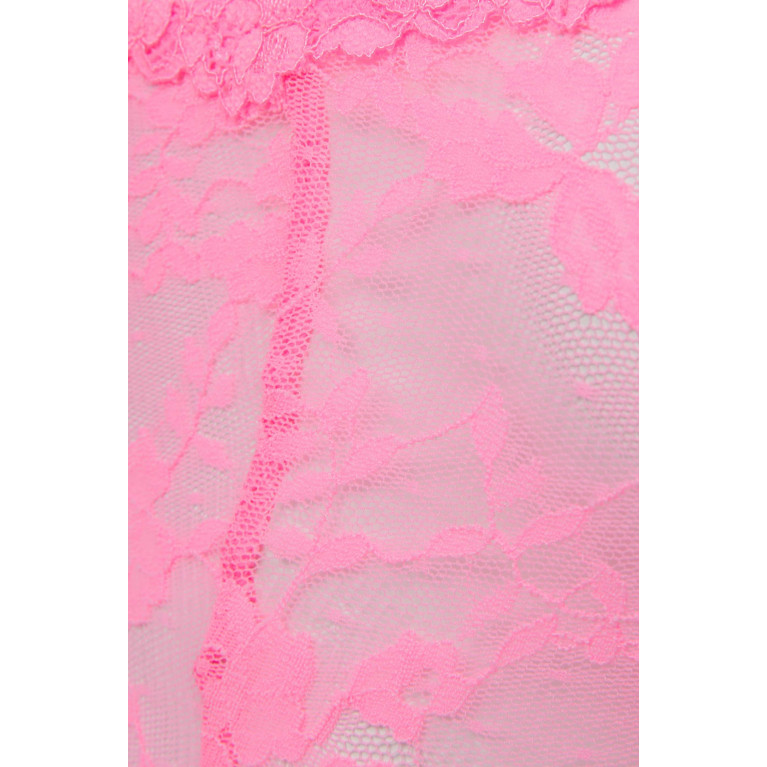 SKIMS - Stretch Lace Slip Dress Pink
