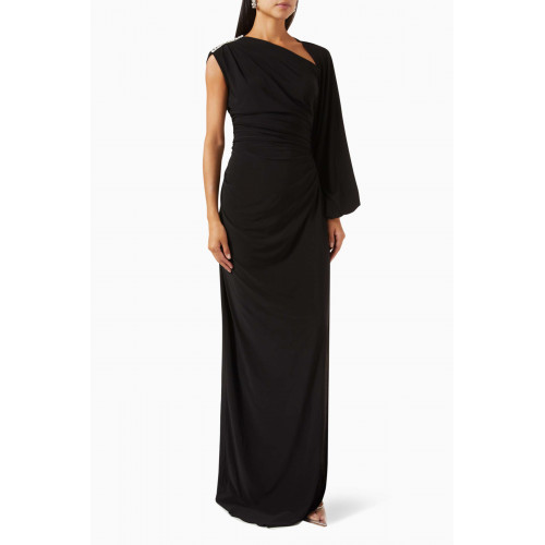 NASS - One-shoulder Dress in Jersey Black