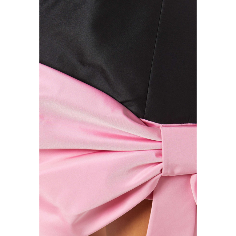 NASS - Bow Mini Dress in Taffeta
