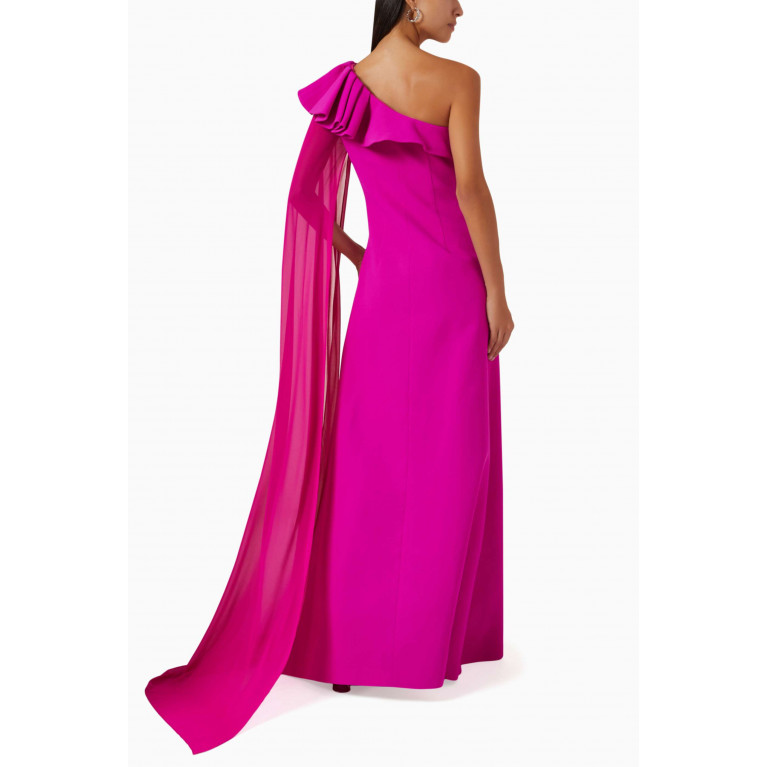 NASS - One-shoulder dress in Crepe Pink