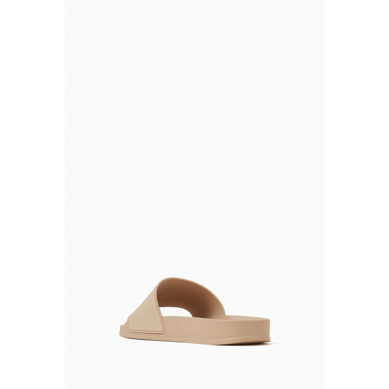 Palm Angels - Monogram Pool Slides in Rubber Neutral