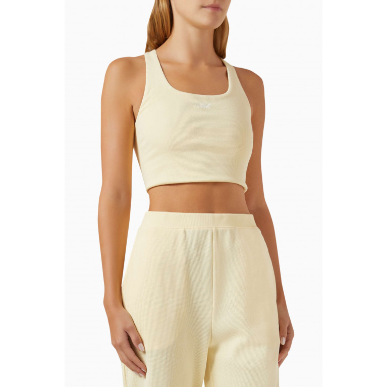 Kith - Brie Sports Bra in Waffle-knit Neutral