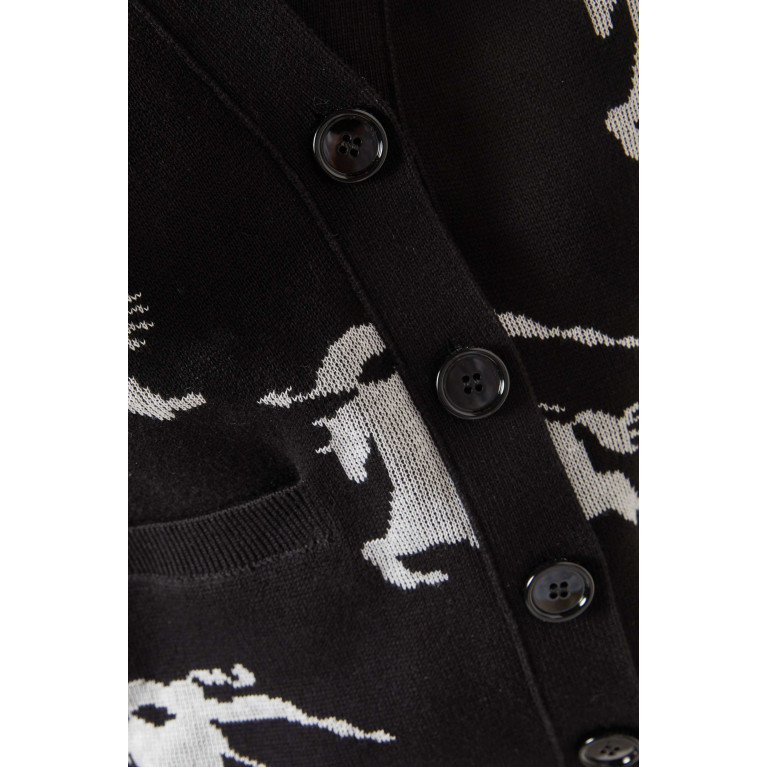 Burberry - Brittany Intarsia Buttoned Cardigan in Cotton-silk