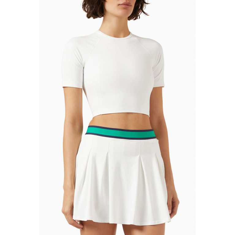 The Upside - Topspin Kim Crop T-shirt in Stretch Recycled-nylon