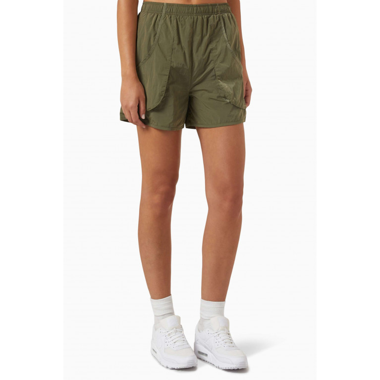 Kith - Devan Wind Shorts in Wrinkled-nylon Green