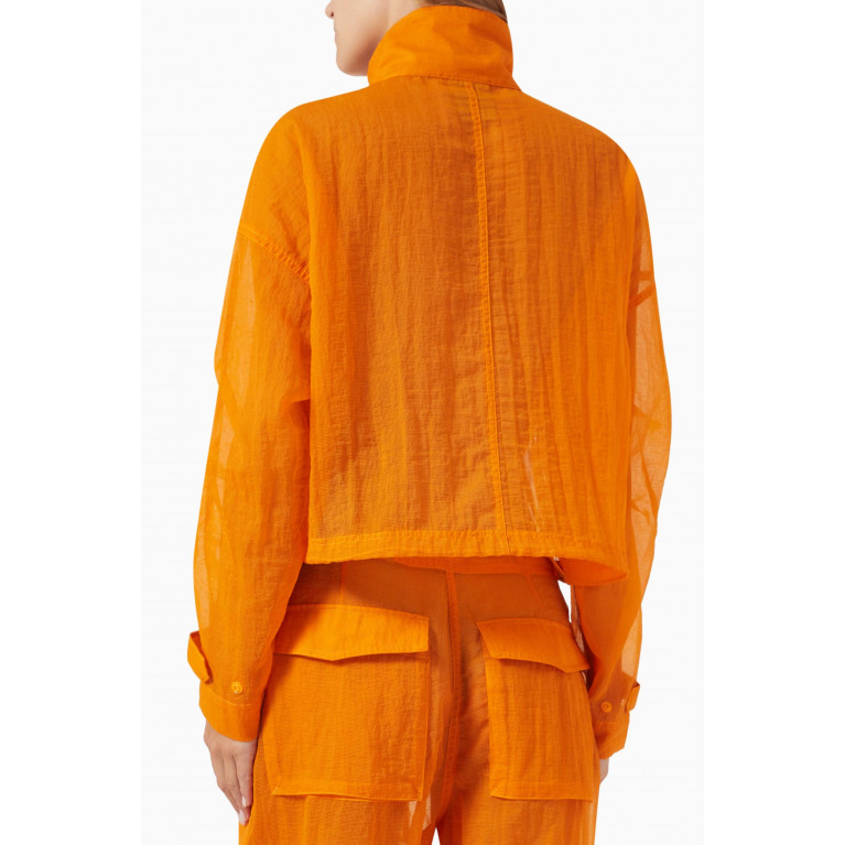 Kith - Shiloh Cropped Surplus Jacket in Cotton Orange