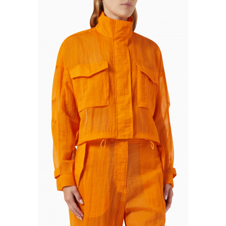 Kith - Shiloh Cropped Surplus Jacket in Cotton Orange