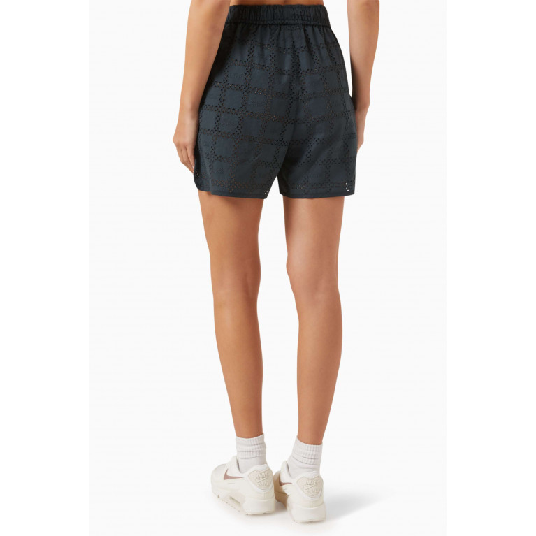 Kith - Dylan Broderie Logo Shorts in Cotton Blue