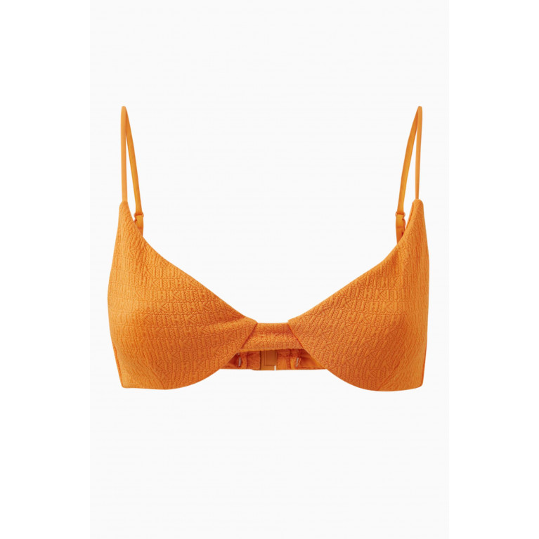 Kith - Bellamy Logo Balconette Bikini Top Orange