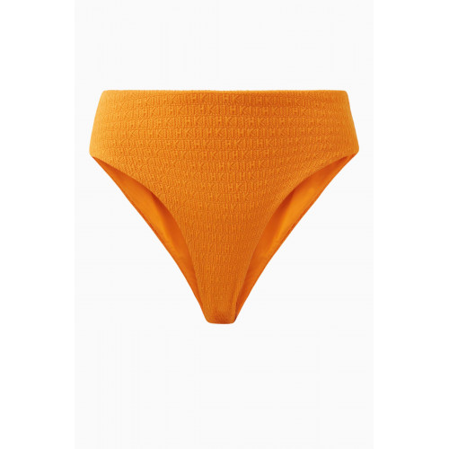 Kith - Azure Logo High-waist Bikini Briefs Orange