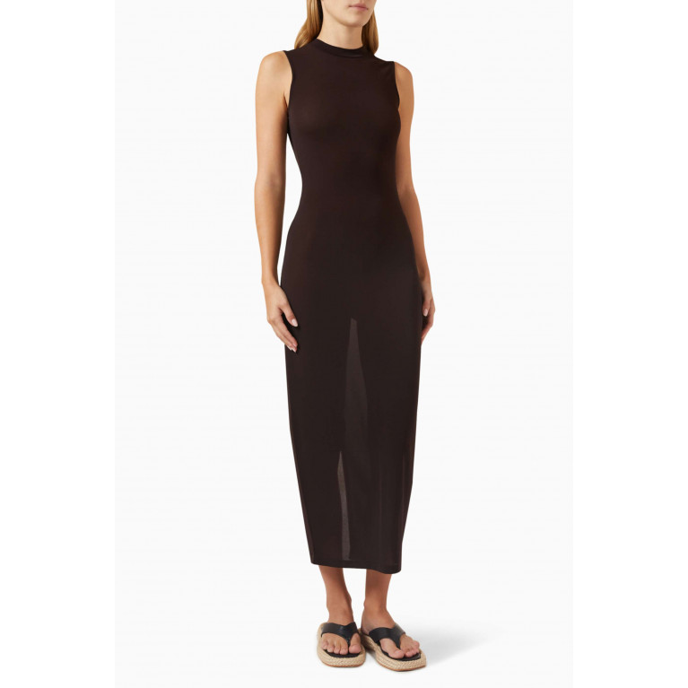 Kith - Rumi Sheer Maxi Cover-up Dress in Crepe-jersey