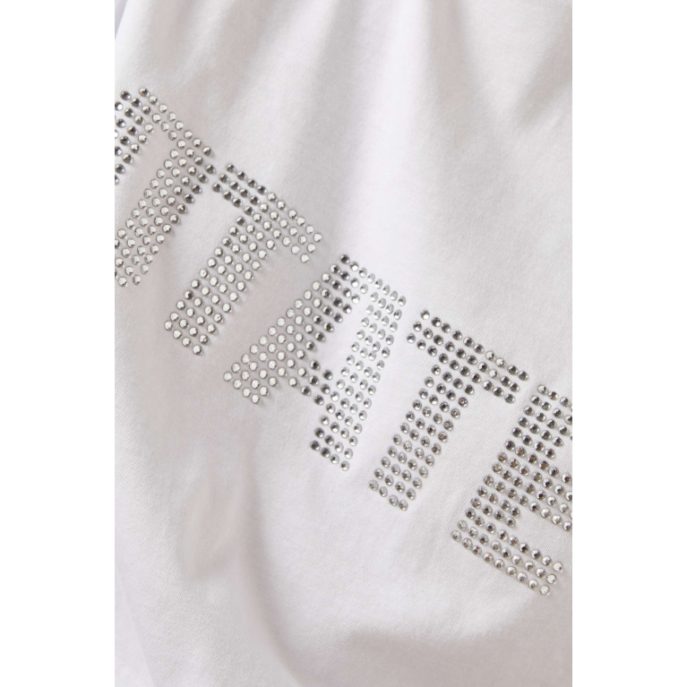 Rotate - Aster Crystal-embellished Logo T-shirt in Organic Jersey