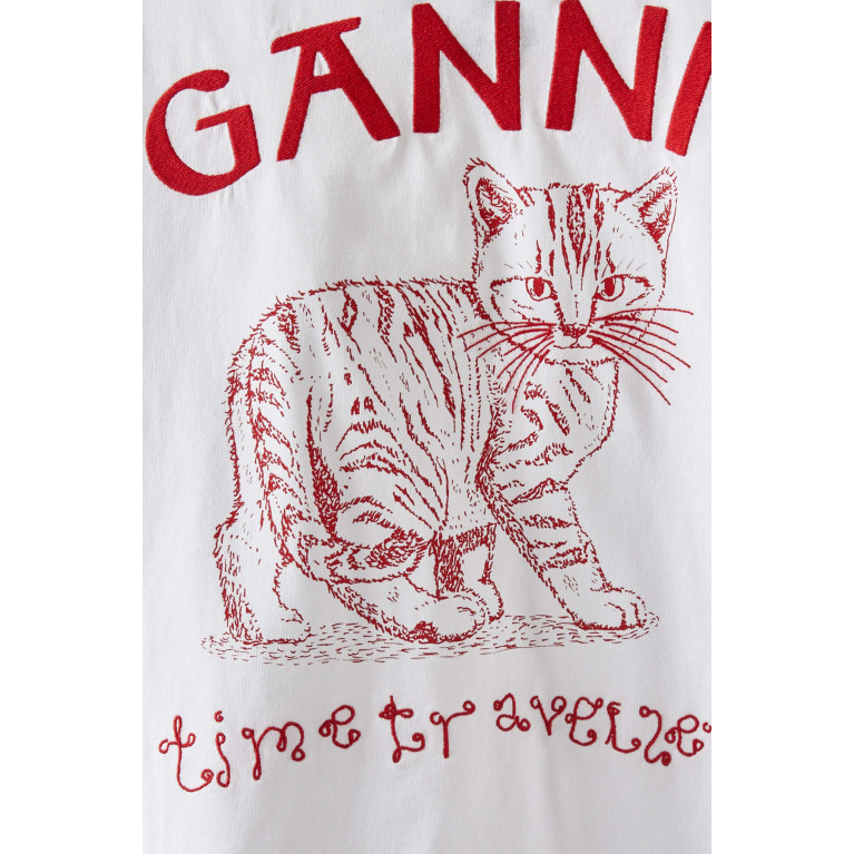 Ganni - Future Heavy Print T-shirt in Organic Cotton-jersey