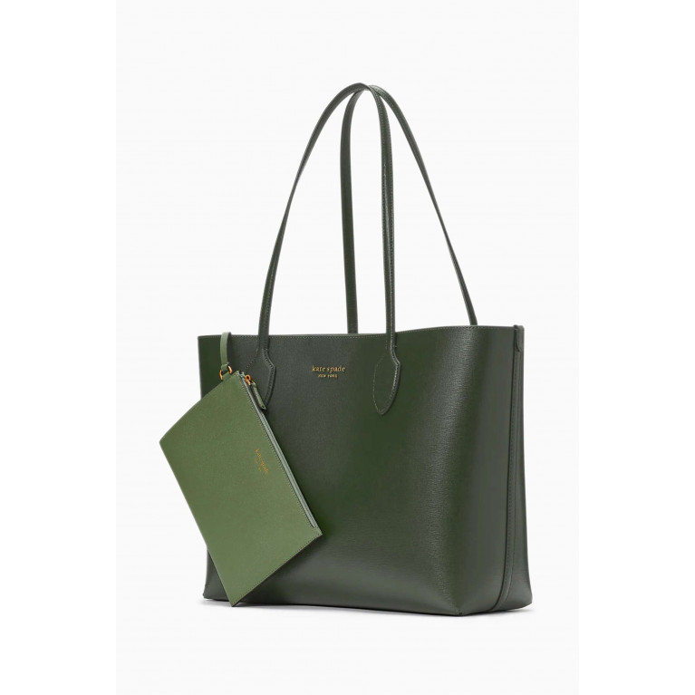 Kate Spade New York - Large Bleecker Tote Bag in Leather Green