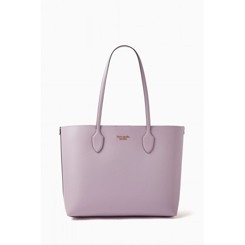 Kate Spade New York - Large Bleecker Tote Bag in Leather Purple
