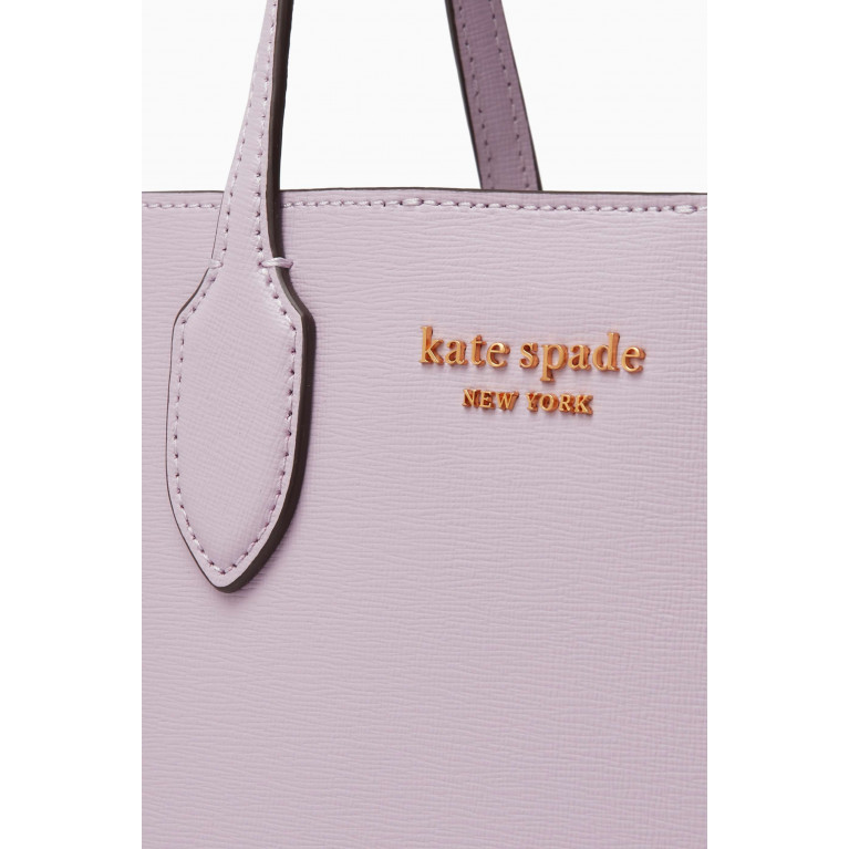 Kate Spade New York - Medium Bleecker Crossbody Tote Bag in Leather Purple