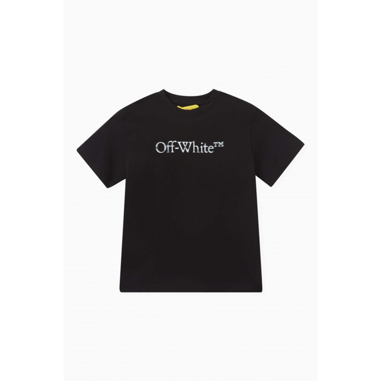 Off-White - Logo-print T-shirt in Cotton Black