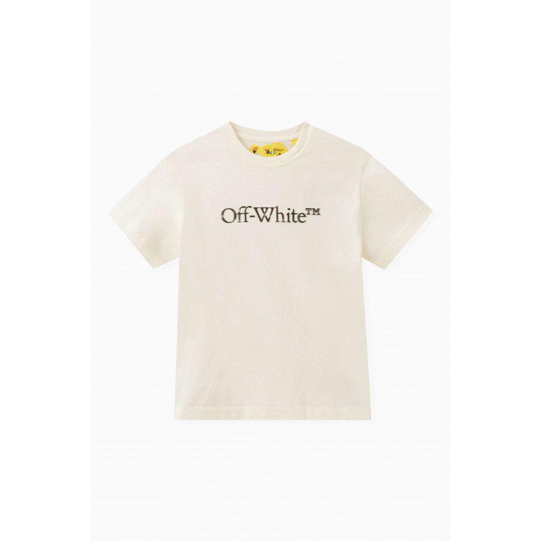 Off-White - Logo-print T-shirt in Cotton Neutral