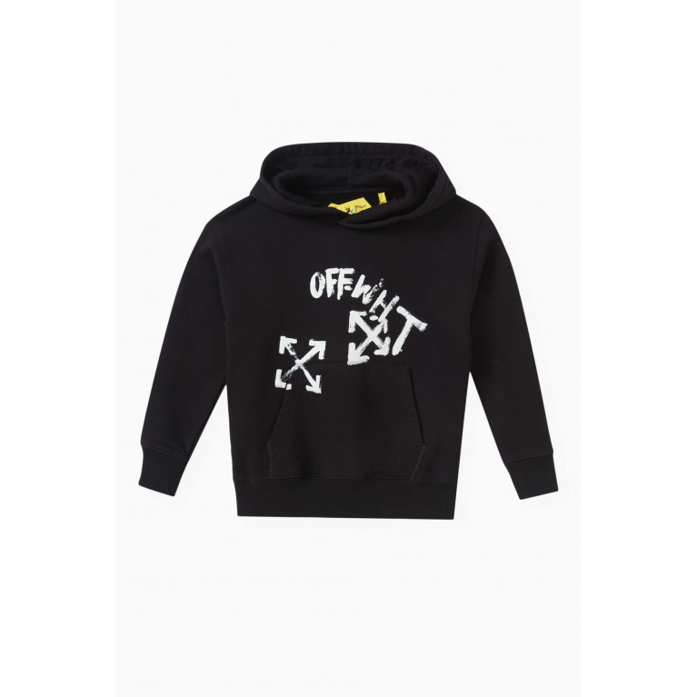 Off-White - Paint Script Logo Hoodie in Cotton