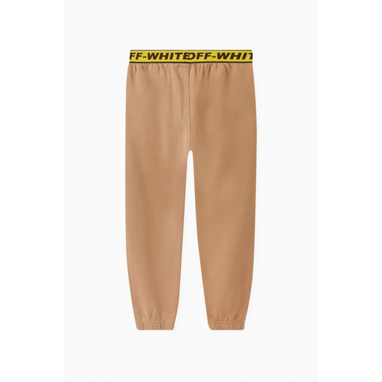 Off-White - Logo-tape Sweatpants in Cotton Neutral