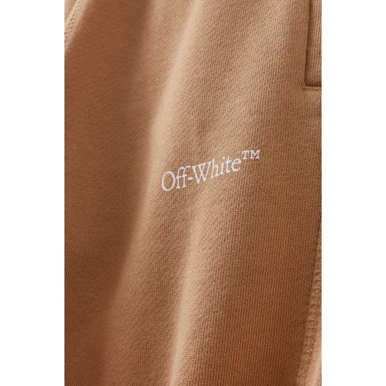 Off-White - Logo-tape Sweatpants in Cotton Neutral