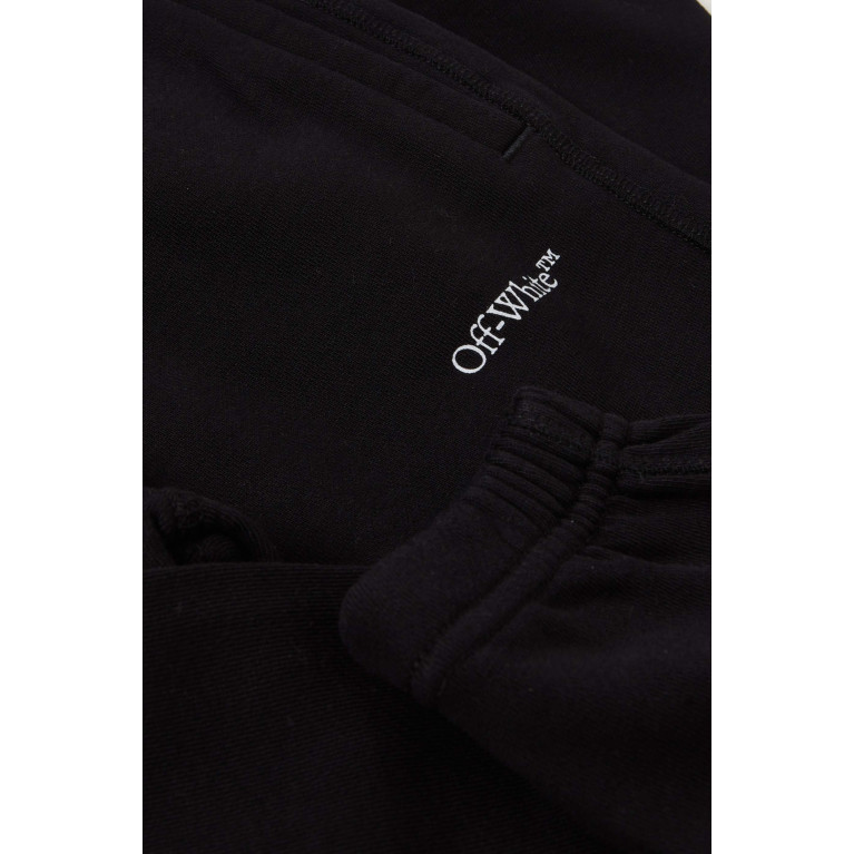 Off-White - Logo-tape Sweatpants in Cotton Black