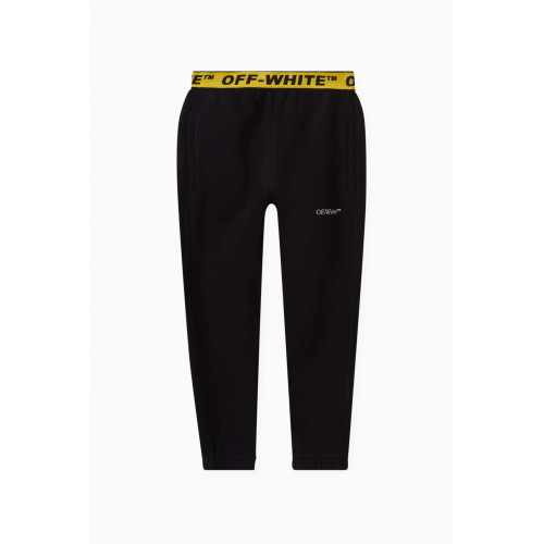 Off-White - Logo-tape Sweatpants in Cotton Black